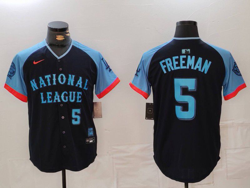 Men Los Angeles Dodgers #5 Freeman Blue All star 2024 Nike MLB Jersey style 81553